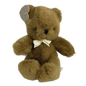 Vintage 1988 SUMMIT COLLECTION Heart warmer Brown Teddy Bear Stuffed Plush 7”